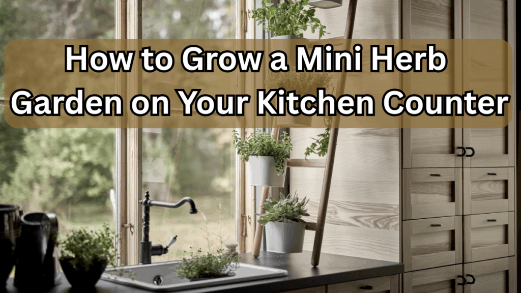 How to Grow a Mini Herb Garden on Your Kitchen Counter