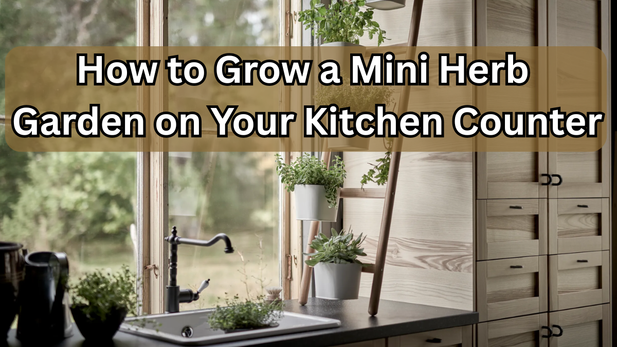 How to Grow a Mini Herb Garden on Your Kitchen Counter