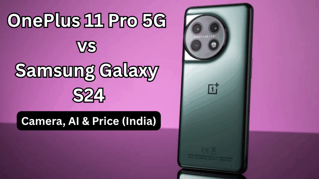 OnePlus 11 Pro 5G vs Samsung Galaxy S24: Camera, AI & Price (India)