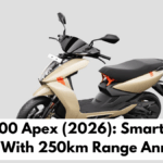 Ather 500 Apex (2026): Smart Electric Scooter With 250km Range Announced