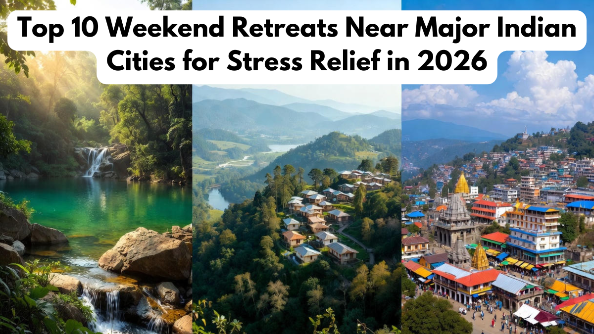 Top 10 Weekend Retreats Near Major Indian Cities for Stress Relief in 2026