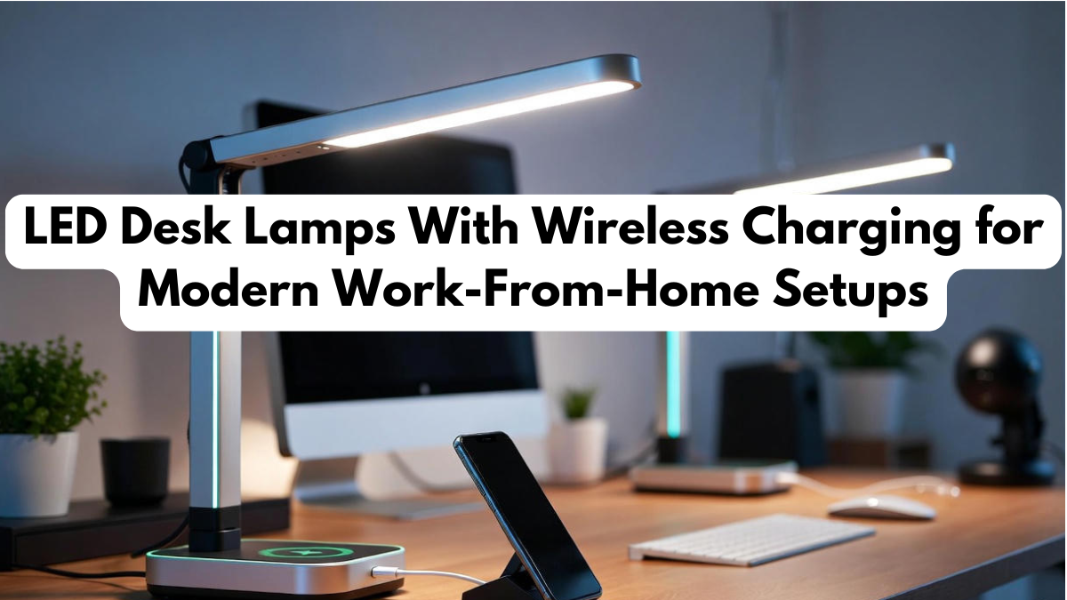 LED Desk Lamps With Wireless Charging for Modern Work-From-Home Setups