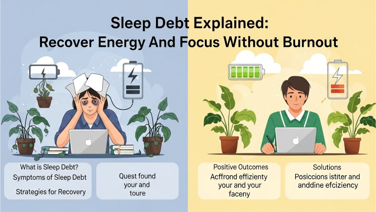 Sleep Debt Explained: Recover Energy And Focus Without Burnout