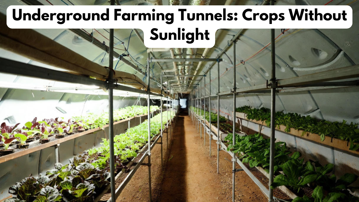 Underground Farming Tunnels: Crops Without Sunlight
