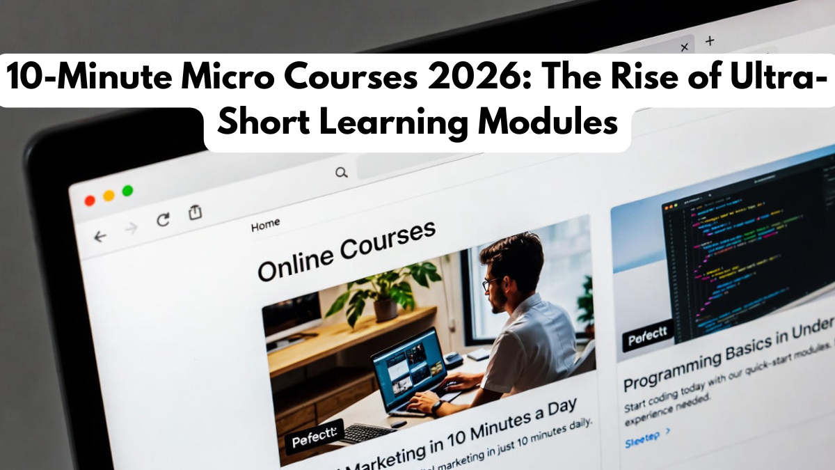 10-Minute Micro Courses 2026: The Rise of Ultra-Short Learning Modules