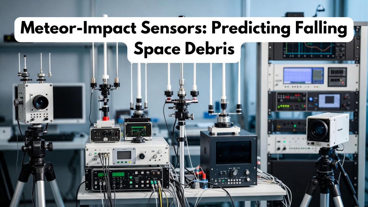 Meteor-Impact Sensors: Predicting Falling Space Debris
