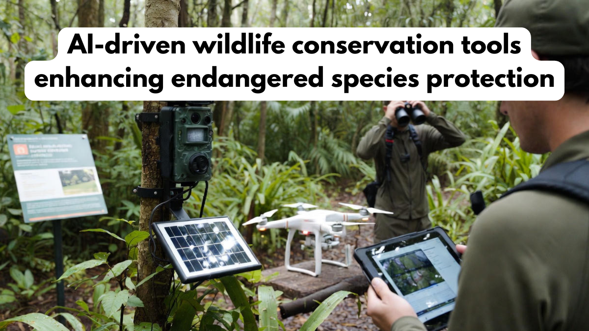 AI-driven wildlife conservation tools enhancing endangered species protection