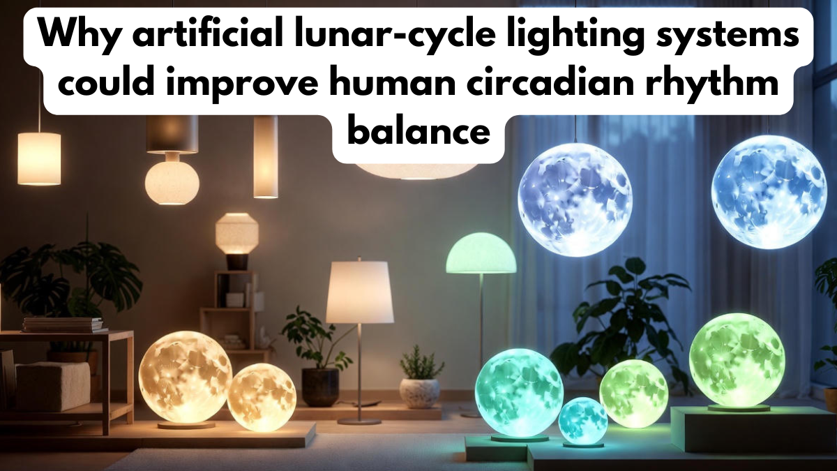 Why artificial lunar-cycle lighting systems could improve human circadian rhythm balance