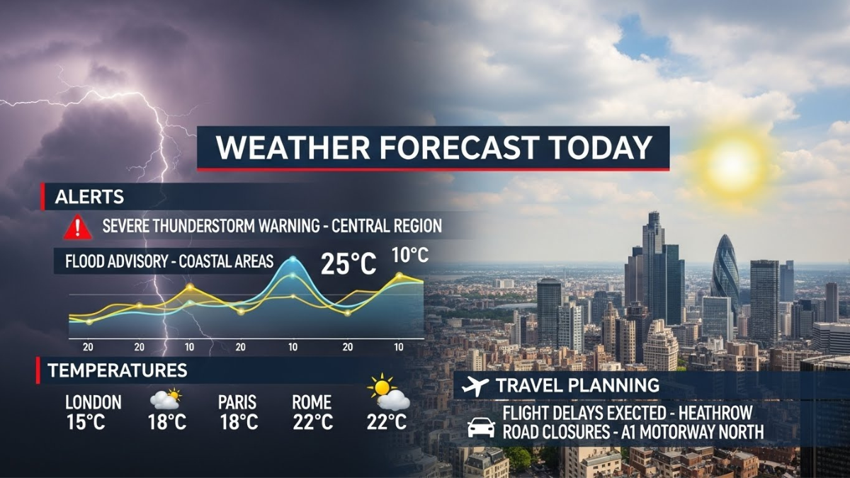 Weather Forecast Today Alerts Temperatures And Travel Planning