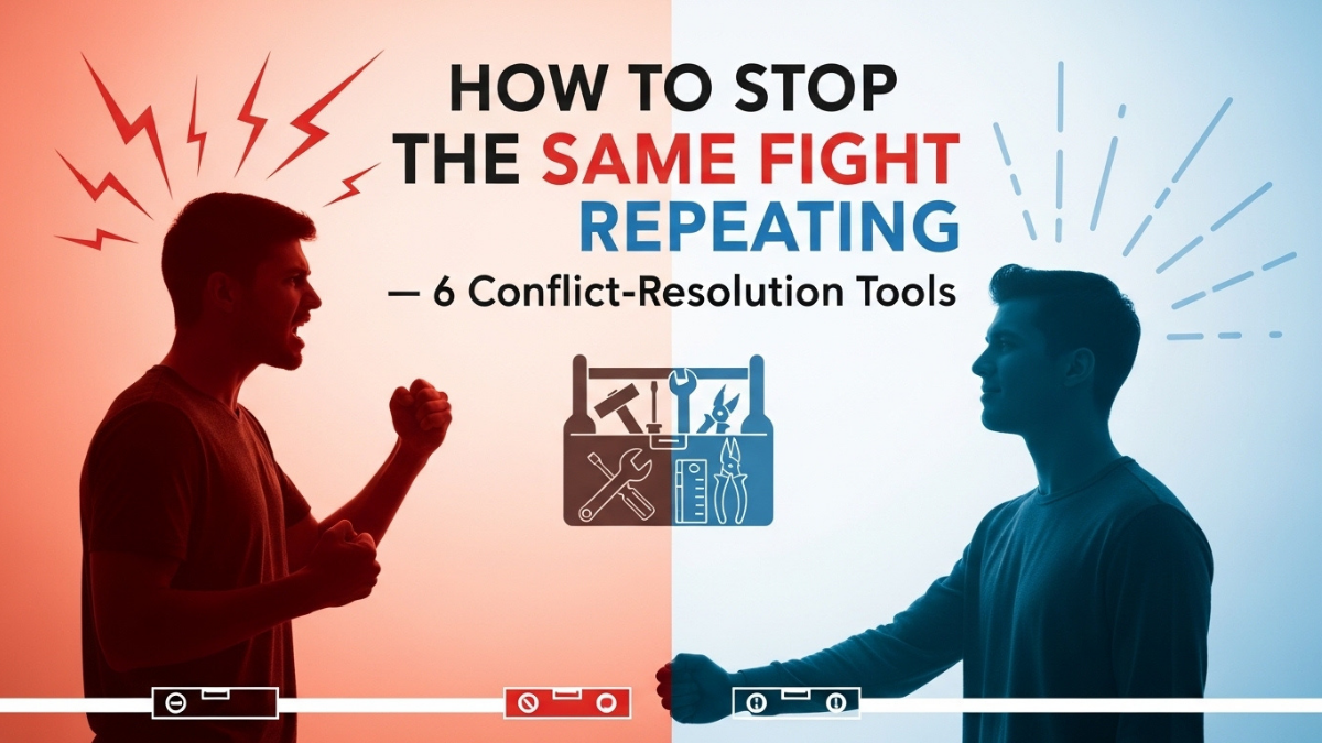 How to Stop the Same Fight Repeating — 6 Conflict-Resolution Tools