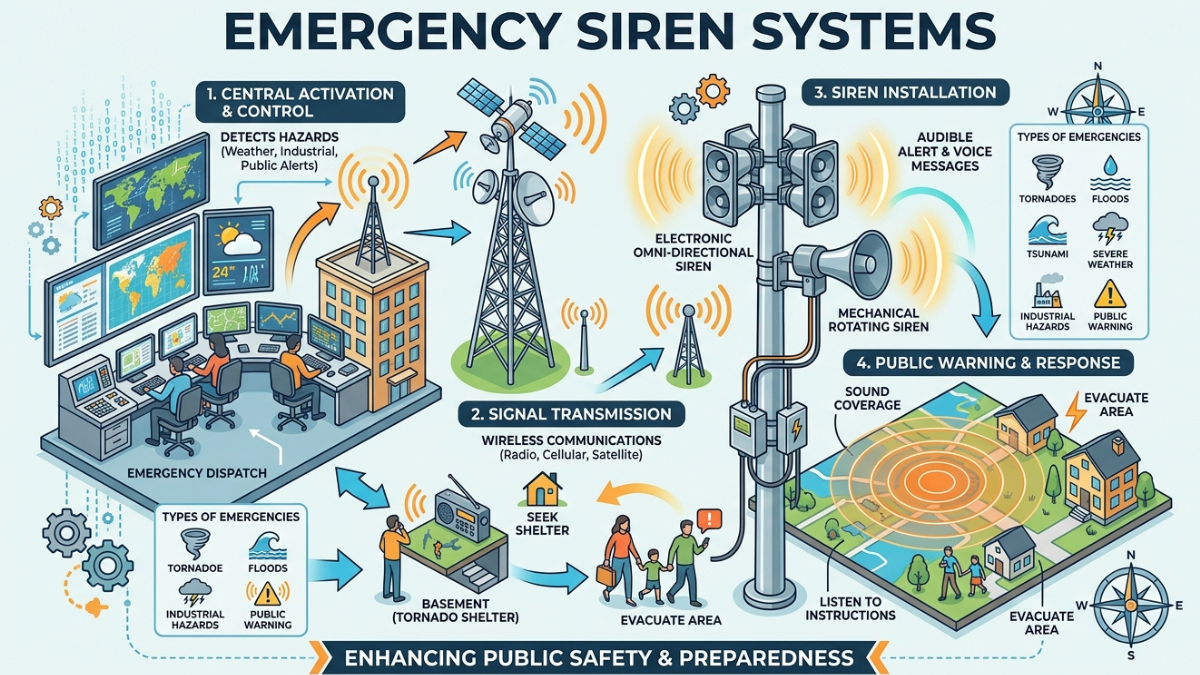 How Emergency Siren Systems Operate