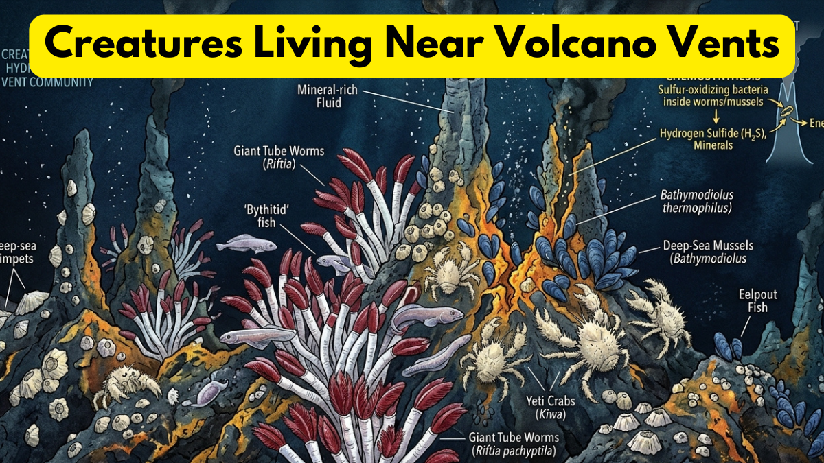 Creatures Living Near Volcano Vents